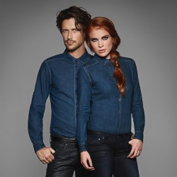 Dames overhemd Denim