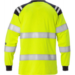 FRISTADS Flamestat Hi Vis T-Shirt Met Lange Mouw Dames Klasse 3 7097 Tflh