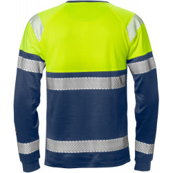 FRISTADS Hi Vis T-Shirt Met Lange Mouwen Klasse 1 7519 Thv