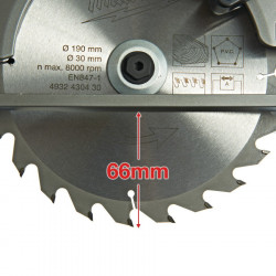 Milwaukee CCS66-902X FUEL™ cirkelzaagmachine