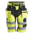 FlexiWork, High-Vis Korte Broek+ met holsterzakken Klasse 1