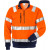 FRISTADS Hi Vis Sweatshirt Met Korte Rits Klasse 3 728 Shv