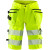 FRISTADS Hi Vis Korte Stretchbroek Vrouw Klasse 1 2529 Plu