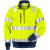 FRISTADS Hi Vis Sweatshirt Met Korte Rits Klasse 3 728 Shv