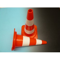 Pilon 50 cm oranje / wit