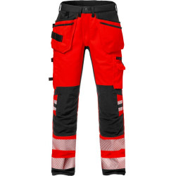 FRISTADS Hi Vis Werkbroek Stretch Klasse 2 2707 Plu