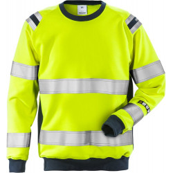 FRISTADS Flamestat Hi Vis Sweatshirt Klasse 3 7076 Sflh