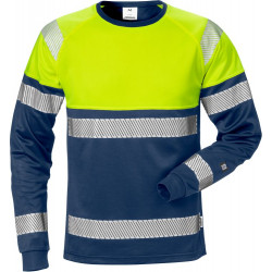 FRISTADS Hi Vis T-Shirt Met Lange Mouwen Klasse 1 7519 Thv