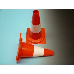 Pilon 32 cm oranje / wit