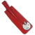 Kabelschop Ruhr Brillant Nr. 0, 11,5 cm, rood 3/4 gebogen